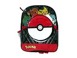 Pokemon Big Boys Pocket 15" Backpack with Lunch Kit, Red, 15 [並行輸入品]