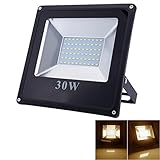LED投光器 30W 薄型 ブラック 防水加工 LEDチップ 3mコード付き 広角120度 ledライト 看板灯 作業灯 駐車場灯 ナイター 屋内 照明 屋外 人気 電球色
