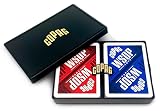 Copag 2023 WSOP ワールドシリーズ オブ ポーカー 100% プラスチック トランプ ブリッジサイズ レッド/ブルー ダブルデッキセット ジャンボインデックス