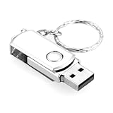 Aussel 8GB USB 2.0 Memory Stick Flash Pen Drive Storage Silver Tone with Key Ring Model 1 by Aussel