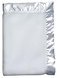 Dee Givens & Co-Raindrops 1401 Neutral White Fleece Crib Blanket - White - 36 in. x 52 in.