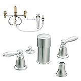 Moen kbbr-d-t5225cr Brantford 2ハンドルBidet蛇口、クロム
