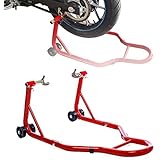 Apextreme バイクスタンド メンテナンススタンド リアスタンド 後輪用 リア用 耐荷重340kg キャスター付 U型