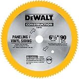 DEWALT DW9153 6-1/2-Inch 90 Tooth Paneling and Vinyl Cutting Saw Blade with 5/8-Inch Arbor [並行輸入品]