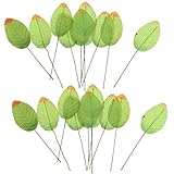 B Baosity 200本　人工葉　家　庭　インテリア　DIY　写真　小道具　全4色　 - 緑