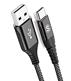 USB Type C ケーブル【3M/1本セット】Sweguard USB-C & USB-A 3.1A USB C ケーブル【QC3.0対応急速充電】タイプc 充電 iPhone 16/iPhone 15 Pro MAX, iPad Pro,Samsung Galaxy S25/S24/S23,Sony,Xiaomi,Huawei,Pixel,usb type-c機器と互換性があり (黒)