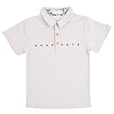 OKIDSO 子供ポロシャツ　男児Tシャツ　ボーイズシャツ　普段着　学校用　旅行用　夏秋新作　吸汗　半袖　襟立て　3カラー　110-150CM　オシャレ (110CM, 灰色)