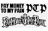 PayMoneyToMyPain カッティングステッカー 15ｃｍ【黒】