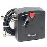 Divent エアブラシ コンプレッサー (コンプレッサー単体：自動停止搭載／黒)