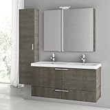 Nameeks ans192 ACF 47 "壁マウントVanity Set with木製キャビネット、セラミック上部Wi、 ACF ANS192-637509932251