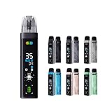 【G3 Pro】ユーウェル Caliburn G3 Pro 電子タバコ スターターキット VAPE ベイプ 1000mAh 3mL 本体 フルスクリーン 爆煙 ユーウェル カリバーン G3プロ リキッドなし ニコチンフリー (ミッドナイトブラック)