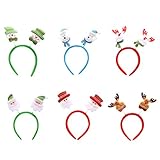 【ノーブランド品】6本入り　サンタクロース　子供　カチューシャ　クリスマス　ヘアバンド　かわいい