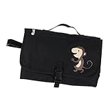 Prettyia 折りたたみ　　赤ちゃん用　　旅行　　おむつ　　交換　パッド　　防水　マット　バッグ　ストレージ　　ポータブル　　全3色 - ブラック