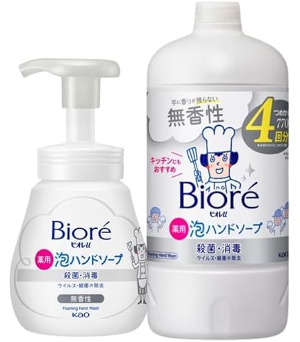Amazon.co.jp: ビオレu アロマタイム泡ハンドソープローズ ポンプ 