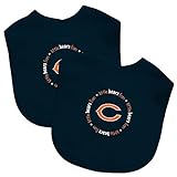 Baby Fanatic Team Color Bibs, Chicago Bears, 2-Count by Baby Fanatic [並行輸入品]