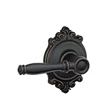 Schlage F10-BIR-BRK Birmingham Passage Door Lever Set with the Decorative Brooks, Aged Bronze [並行輸入品