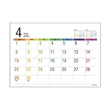ユナイテッドビーズ カレンダー 2018年 4月始まり 壁掛け A4 Lタイプ CL184-L-A4
