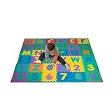 Foam Floor Alphabet and Number Puzzle Mat for Kids, 96-Piece by Trademark Games