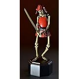 KT Project KT-010 タケヤ式自在置物 骸骨武者【着彩】 六文銭デカール付 大阪プラモ流通限定