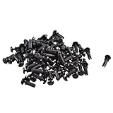 uxcell プッシュリベット　PCBファスナー　7.3?8.3mmの厚いパネル　ナイロン素材　100個入り