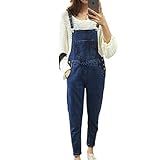 [ル・セリジエ] サロペット レディース デニム オーバーオール オールインワン ゆったり 大きいサイズ 着やせ (XXL)