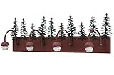 Meydaティファニー142629 Trees Vanityライト器具with 4ライト、35インチ幅