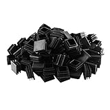 uxcell チューブインサート 30 x 30mm プラスチック製 正方形 リブ付き チューブインサート エンド カバー キャップ 27ｍｍ~29ｍｍの内部サイズ, 家具 椅子 机 脚 フロアプロテクター 105個入り