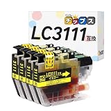 インクのチップス ブラザー用 LC3111 互換インク LC3111Y イエロー4本セット 染料 ＜発色の良いHDカラー使用＞ ＜残量検知対応ICチップ搭載＞ 対応機種:DCP-J572N / DCP-J577N / DCP-J582N / DCP-J587N / DCP-J972N / DCP-J973N / DCP-J978N-B/DCP-J978N-W/DCP-J981N など