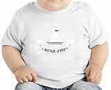 Never stop exploring オーガニックベビーTシャツ 3-6 Months