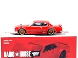 MINI GT 1:64 スケール KAIDO HOUSE - NISSAN SKYLINE 2000 GT-R(KPGC10) KAIDO STREET V1 - RED ミニGT 1/64 街道はうす - ニッサン・スカイライン GT-R 2000 GT-R(KPGC10) KAIDO ストリート V1 - レッド KHMG175 [並行輸入品]