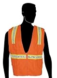 Liberty HiVizGard Polyester Mesh General Purpose Surveyor Vest with 2 Wide High Contrasting Reflecti