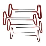 Professional 10pc Long SAE t-handle Hexキーレンチセットsoft-grip
