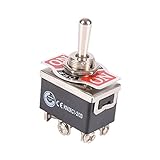 Dolity トグルスイッチ　ダッシュライト　フリック　防水　車用　オン/オフ　DPDT