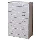 アビライト 日本製(大川家具) ベーシック収納たんすシリーズ 幅80 ハイチェスト ホワイト um0404