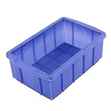 uxcell　ストレージボックス　長方形ボックス　プラスチック　147 x 95 x 54mm　ディープブルー