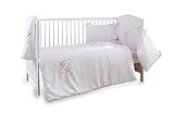 Clair de Lune Stardust Cot/ Cot Bed Quilt/ Bumper and Sheet Set (3 Pieces, Pink) by Clair de Lune