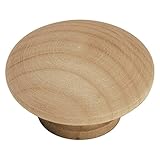 Hickory Hardware P185-UW 1-1/2-Inch Natural Woodcraft Knob, Unfinished Wood [並行輸入品]