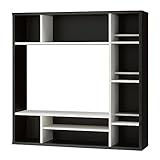 壁面収納 テレビ台 テレビボード TV台 TVボード AVボード 32型 木製 テ/ブラック(BK)