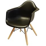 イームズキッズチェア(肘付き)樹脂ブラック【リプロダクト品】