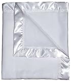 Dee Givens & Co-Raindrops 1801 Neutral White Fleece Receiving Blanket - White - 28 in. x 36 in.