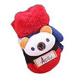 Tonsee 子供用 指なし 手袋 可愛い カートゥーン グローブ 暖かい 手袋 (ブルー)