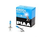 PIAA ヘッドランプ/フォグランプ用 ハロゲンバルブ H1 4800K アストラルホワイト 車検対応 2個入 12V 55W(110W相当) 安心のメーカー保証1年付 HW405