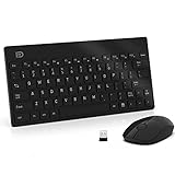 ワイヤレスキーボードとマウスセット 2.4Ghz 無線キーボードとマウス、静音 超軽量 スリム キーボード マウス ワイヤレス、PC、デスク