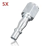 ILS - 1/4 English Female Quick Coupler Mortise Fitting Connectors Compressor Air Tool 5 pieces"