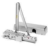 Dynastyハードウェア4401-alumサーフェスマウントHeavy Duty CommercialドアCloser、Sprayedアルミニウム