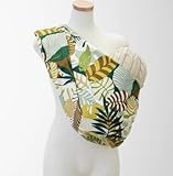 p'ep'elina　リバーシブルスリング　モンステラグリーン×グリーンストライプ　Ｓサイズ