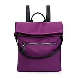 Toupons Fashion Nylon Backpack for Women & Girls School Backpack (Purple) [並行輸入品]