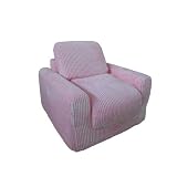 Fun Furnishings Chair Sleeper, Pink Chenille [並行輸入品]