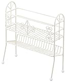 棚の位置が高いバスラック アイボリー 1段 1305597