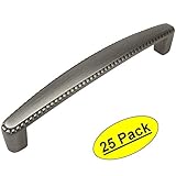 Cosmas ® 4112 ASアンティークシルバーロープ/スクロールキャビネットハードウェアハンドルプル – 5 "インチ( 128 mm )穴中心 – 25パック